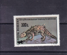 ROMANIA 2001 LP 1559 ANIMALE PREISTORICE 94 SUPRATIPAR REPTILE MNH foto