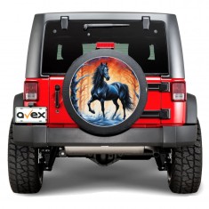 Sticker Auto &quot;Roata de Rezerva&quot; rezistenta la intemperii si raze UV, diametru 55 cm, Cod: AVX-RR13