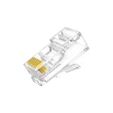Cumpara ieftin Set 30 x mufa ecranata + manson de protectie, RJ45, CAT5 CAT6, 8 pini 8P8C, negru