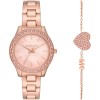 Ceas Dama Michael Kors Liliane MK1068SET, Set cu Bratara, Inox, 36mm, Quartz, Analog, Rezistent Apa