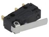 Micro&icirc;ntrerupător SNAP ACTION cu manetă SPDT 5A/250VAC