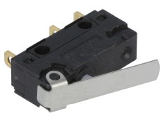 Micro&icirc;ntrerupător SNAP ACTION cu manetă SPDT 5A/250VAC