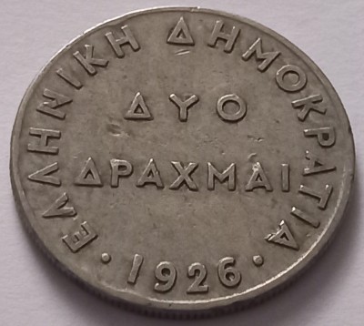 Grecia , 1 Drahme 1926 foto