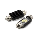 Led bec T10x39 12x4014 alb rece CanBus
