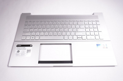 Carcasa superioara cu tastatura palmrest Laptop, Hp, Envy 17-CR, N14264-B31, N13556-B31, AM3RV000210, iluminata, layout US foto