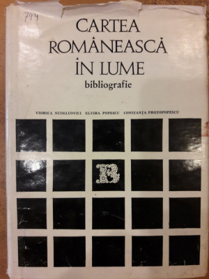 Cartea romaneasca in lume bibliografie foto
