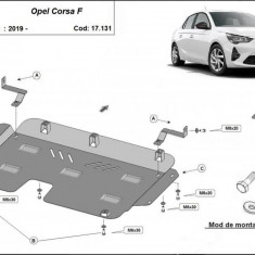 Scut motor metalic Opel Corsa F 2019-prezent