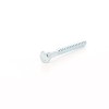 Surub pentru lemn, cu cap hexagonal, DIN 571, zincat alb, 7 x 60 mm