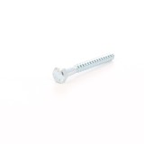 Surub pentru lemn, cu cap hexagonal, DIN 571, zincat alb, 7 x 60 mm