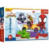 PUZZLE TREFL 30 MARVEL SPIDEY SI PRIETENII SAI UIMITORI CURAJOSUL SPIDER MAN