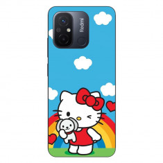 Husa compatibila cu Xiaomi Redmi 12C Silicon Gel Tpu Model Hello Kitty Rainbow