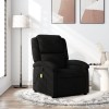 VidaXL Fotoliu de masaj rabatabil, negru, material textil