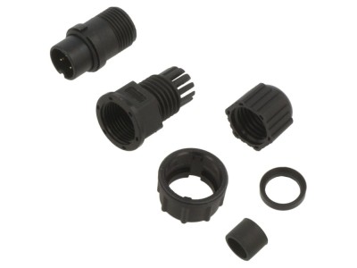 Conector circular 3 PIN, IP67, drept foto
