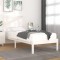 vidaXL Cadru de pat, alb, 90x200 cm, lemn masiv de pin