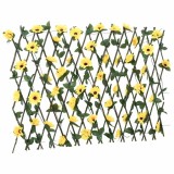 Cumpara ieftin Spalier cu iedera artificiala, extensibil, galben, 180x60 cm