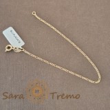 Bratara fina clasica model 3 cu 1 placata cu aur Designo - 18 cm