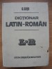 G. GUTU - DICTIONAR LATIN-ROMAN - 1983
