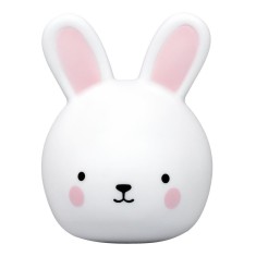 Lampa de veghe si veioza cu touch, 2in1, prindere perete, cu led, lumina reglabila si oprire cronometrata, forma iepuras, Lumilu Touch Light Bunny, Re foto