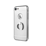 Husa iPhone 8 Plus GloMax 3in1 Ring PerfectFit Argintiu, Protectie Soc, Praf, Zgarieturi, Carcasa Policarbonat