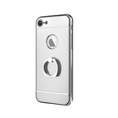 Husa pentru Apple iPhone 7, GloMax 3in1 Ring PerfectFit, Silver foto
