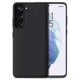 Cumpara ieftin Husa din silicon ultra-slim cu microfibra pe interior, compatibila cu samsung galaxy s21 / s21 5g , negru, Oem