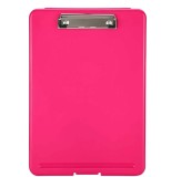 Clipboard A4 cu spatiu de depozitare Seeallde, polipropilena/metal, roz, 35 x 24 x 2,8 cm