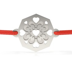 Bratara din argint cu snur model Hora din Oltenia