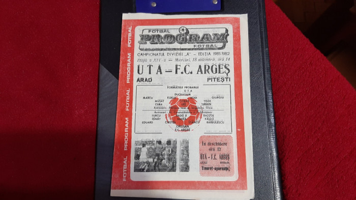 program UTA - FC Arges