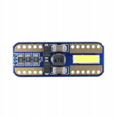 CANBUS bec W5W T10 7020 7020 2 SMD alb Iluminat interior foto