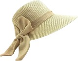 Cumpara ieftin Palarie dama vintage din rafie crem