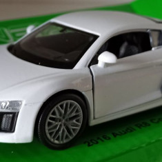 Macheta Audi R8 Coupe MK2 2016 alb - Welly 1/36