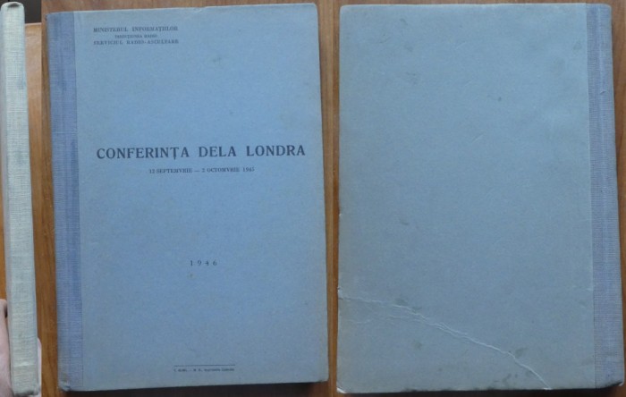 Ministerul Informatiilor, Serviciul radio - ascultare, Conferinta dela Londra
