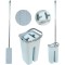 Set galeata cu mop plat din microfibra, cu doua compartimente, 8L