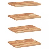 Cumpara ieftin Rafturi suspendate 4 buc. 40x30x2 cm lemn masiv acacia netratat