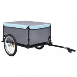 Gossi remorca pentru bicicleta, negru si albastru, 65 kg