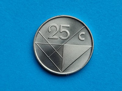 25 Centi 1987 Aruba-UNC-BU foto