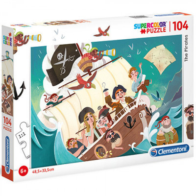 Puzzle The Pirates Clementoni 104 piese foto