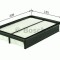 Filtru aer TOYOTA COROLLA Hatchback (E11) (1997 - 2002) BOSCH 1 987 429 135