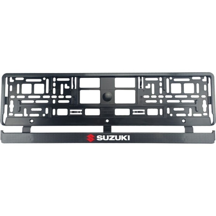 Set 2 bucati, suport numar inmatriculare Carbon, Suzuki II