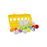 Jucarie educativa, cutie cu 12 oua, Forme diferite, 2ani+