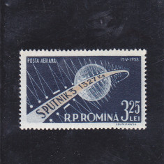 ROMANIA 1958 - AL III-LEA SATELIT ARTIFICIAL SPUTNIK 3 LP 460 MNH.