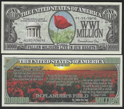 !!! SUA = FANTASY NOTE = MACUL RECUNOSTINTEI , WWI - 2020 - UNC foto