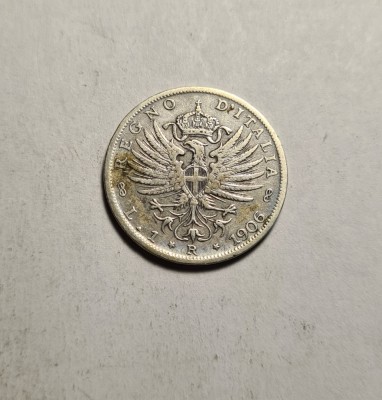 Italia 1 Lira 1906 foto