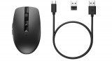 Mouse silentios reincarcabil HP 710, incarcare USB-C, negru - RESIGILAT