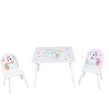 Set 2 scaune +birou Unicorns, U-Grow