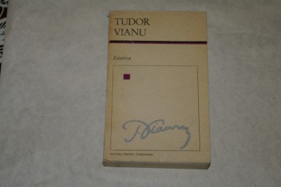 Tudor Vianu - Estetica - 1968 foto
