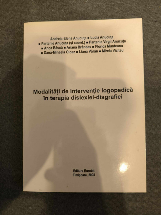 Modalitati de interventie logopedica in terapia dislexiei disgrafiei