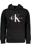 Hanorac barbati cu imprimeu cu logo si croiala Regular fit negru (Marime: 2XL), Calvin Klein Jeans
