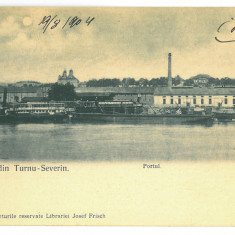 5277 - TURNU-SEVERIN, Harbor, Litho, Romania - old postcard - unused