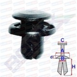 Set 10 Clipsuri Fixare Honda B26998 Accord Civic FR-V Jazz 91503S7A003 Caroserie Motor Bare Protectie